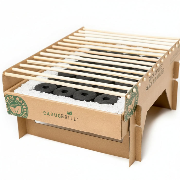 Eco-Friendly Disposable BBQ Grill – 4 Pack Camping Set