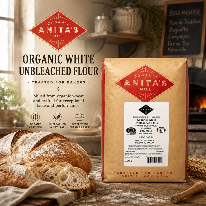 🇨🇦 Anita’s Organic White Unbleached Flour 10kg (22 lbs)