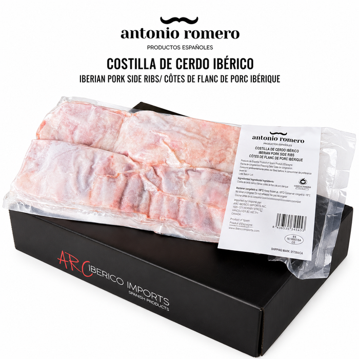 Antonio Romero Iberian Pork Side Ribs 7/8/9Kg/Box