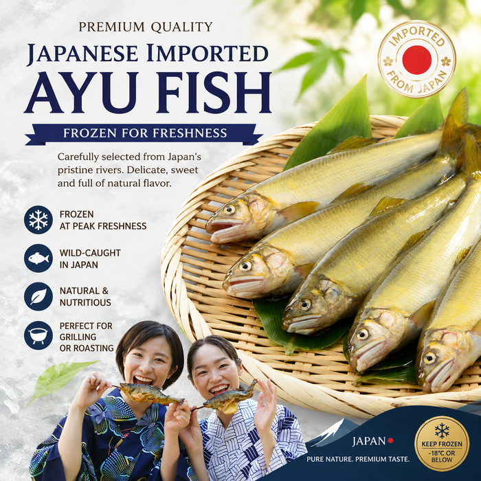 Premium プレミアム鮎 Japanese Frozen Ayu Fish (Sweetfish) （1Kg）