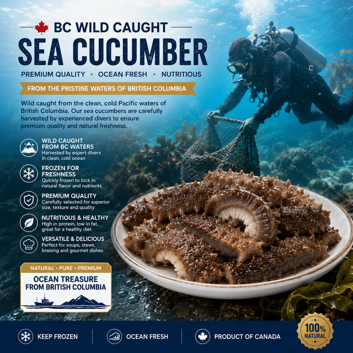 BC Local Frozen Sea Cucumber & Sea Cucumber Meat