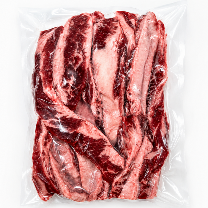 Frozen Grass-Fed Finger Beef Short Ribs/Meat , 2Kg (4.4 lbs)/Bag