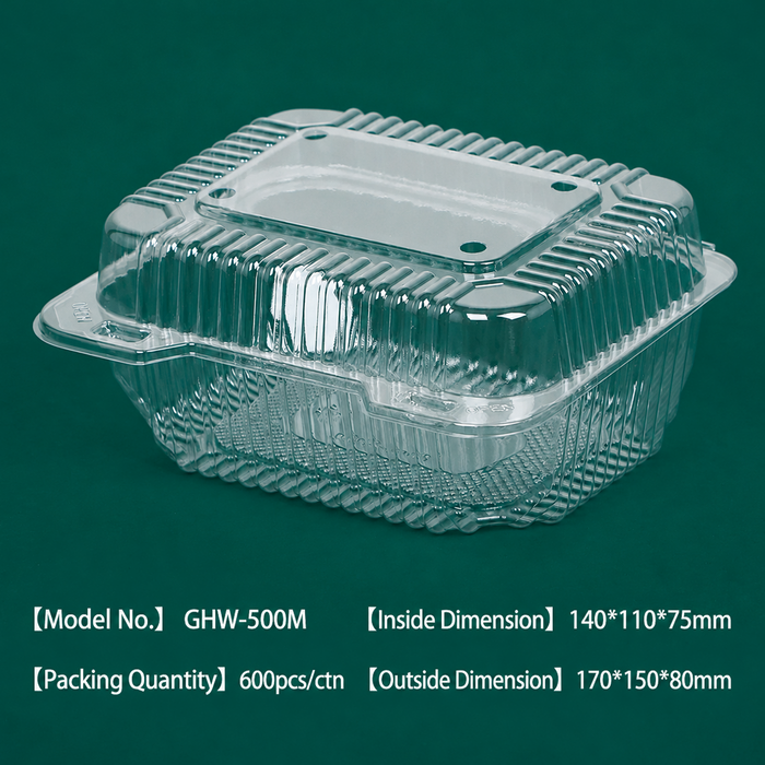 PET Clamshell Food Containers  400pcs/600pcs/Box