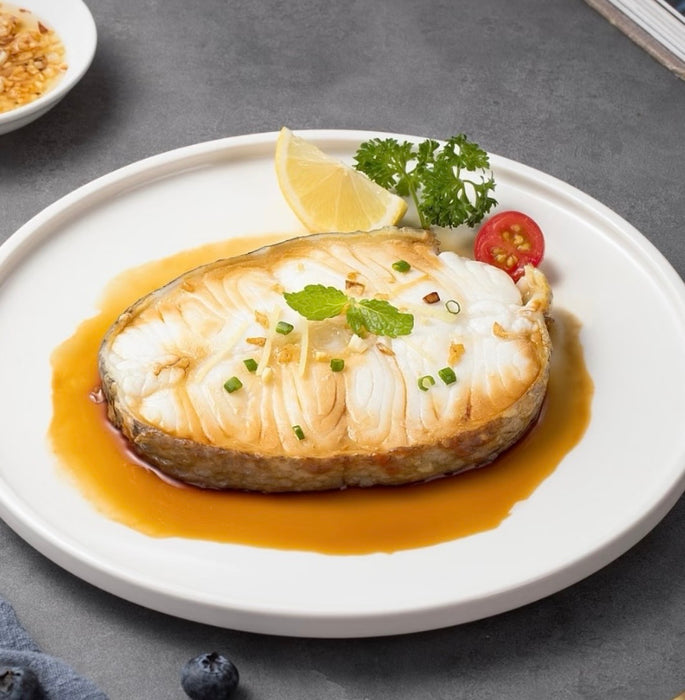 Wild Canadian Frozen Black Cod Steak (Sablefish) – Premium Buttery Ocean Fish 3/4