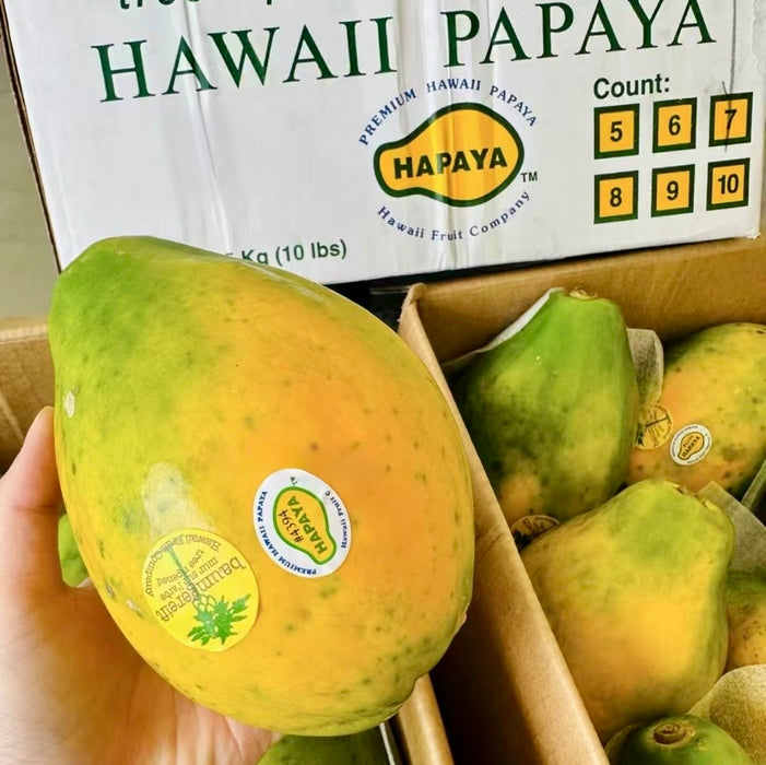Tree-Ripened Premium  HAWAII Papaya – Air-Flown Fresh  (10 lbs)