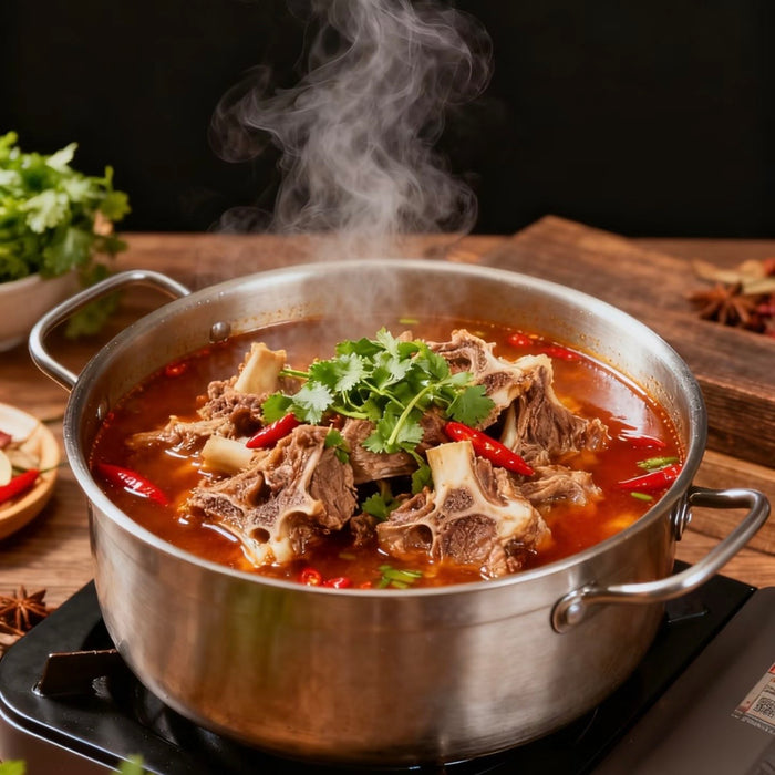 Frozen Meaty Lamb Lion Bone Spine (Yang Xie Zi) – Rich Flavor, Tender Meat & Bone Marrow Delight