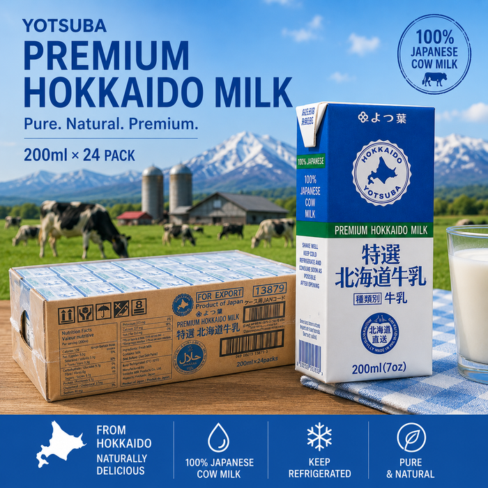🇯🇵 Yotsuba よつ葉 Hokkaido UHT Japanese Fresh Milk 24 × 200ml
