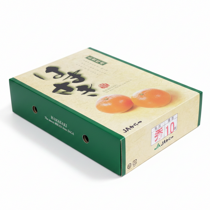 Japan Saga 濱崎みかん (Hamasaki Mikan Unshu) – Premium Sweet Citrus Gift Box ギフト箱 (L Size 3Kg 10CT)