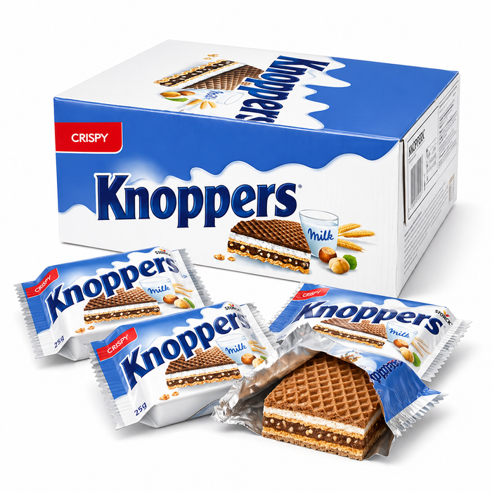 Knoppers Crispy Milk & Hazelnut Wafer (Germany Imported)