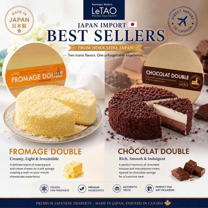 🇯🇵 LeTAO 北海道ドゥーブルチーズケーキコレクション – Fromage Double & Chocolate Double