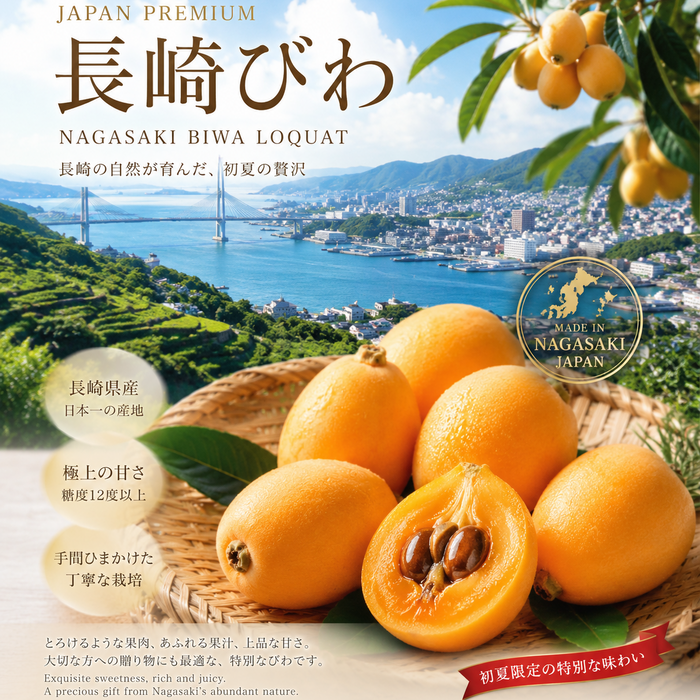 Japan Premium Nagasaki Biwa Loquat – 長崎びわ (250g/Tray)