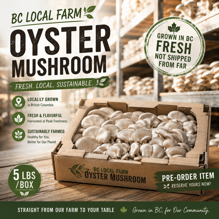BC Local Farm Fresh Selection – Shiitake, Oyster Mushroom & Yellow Chives