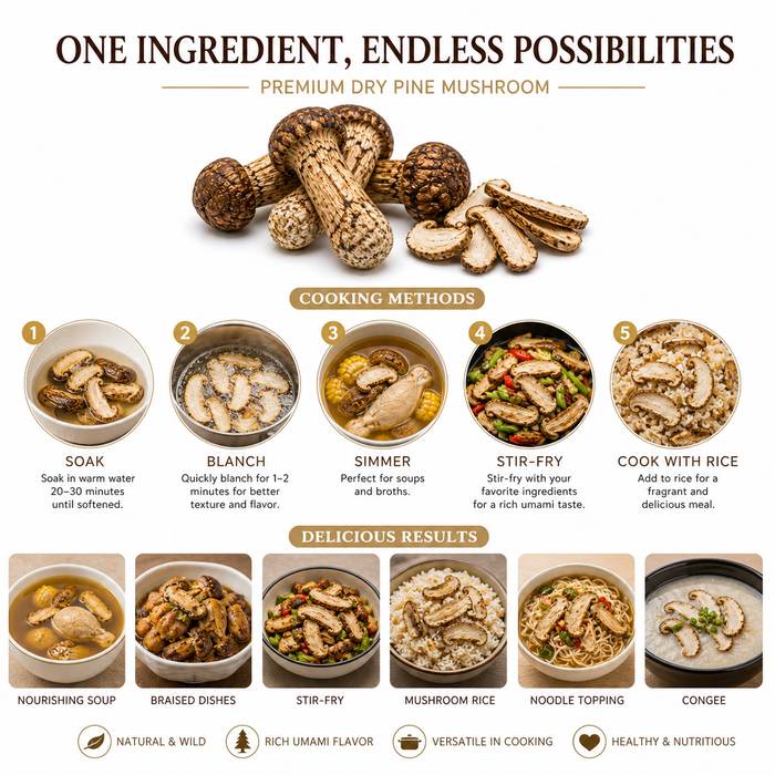Premium BC Wild Dry Pine Mushroom (Hand-Picked)