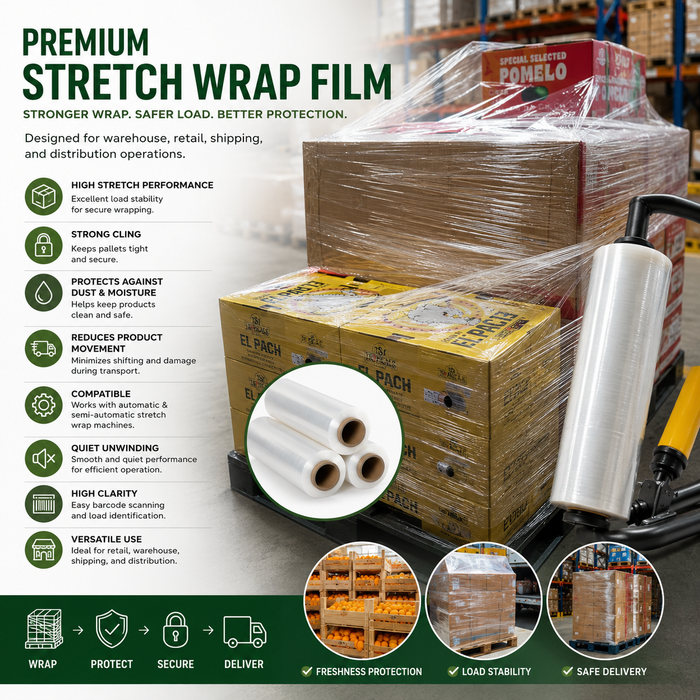 Industrial Stretch Wrap Film – Secure & Reliable Load Protection