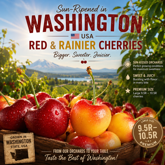 WASHINGTON STATE RED & RAINIER CHERRIES 🇺🇸