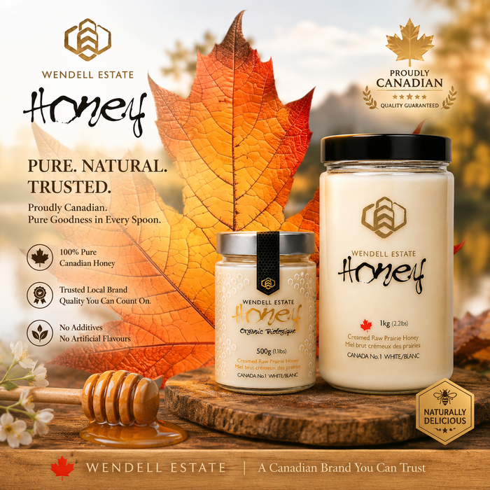 Wendell Estate Canadian Pure Honey (500g / 1000g)