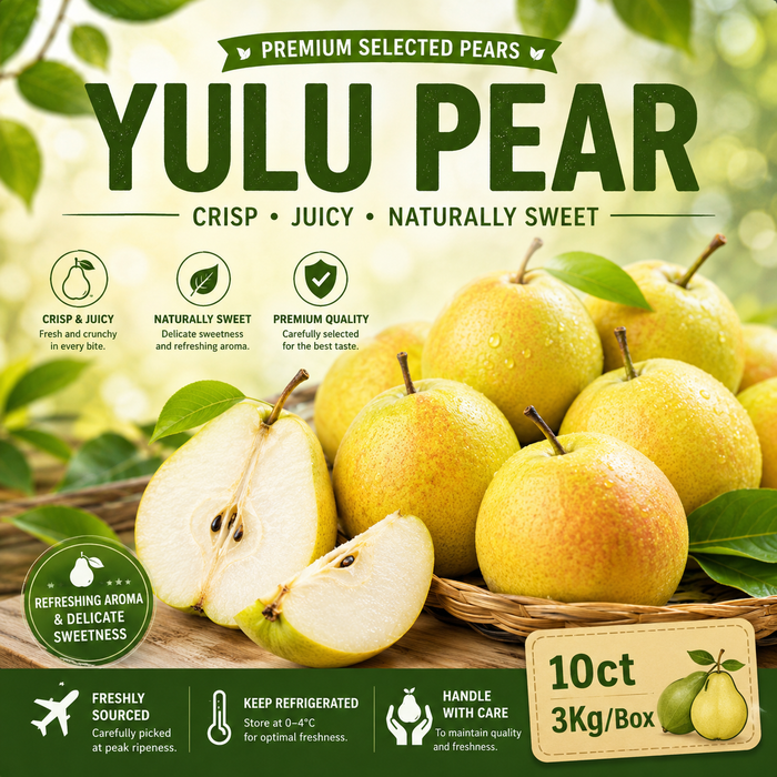 Fresh Premium 玉の貴妃 Pears – Crisp, Juicy & Naturally Sweet (10ct/3Kg)
