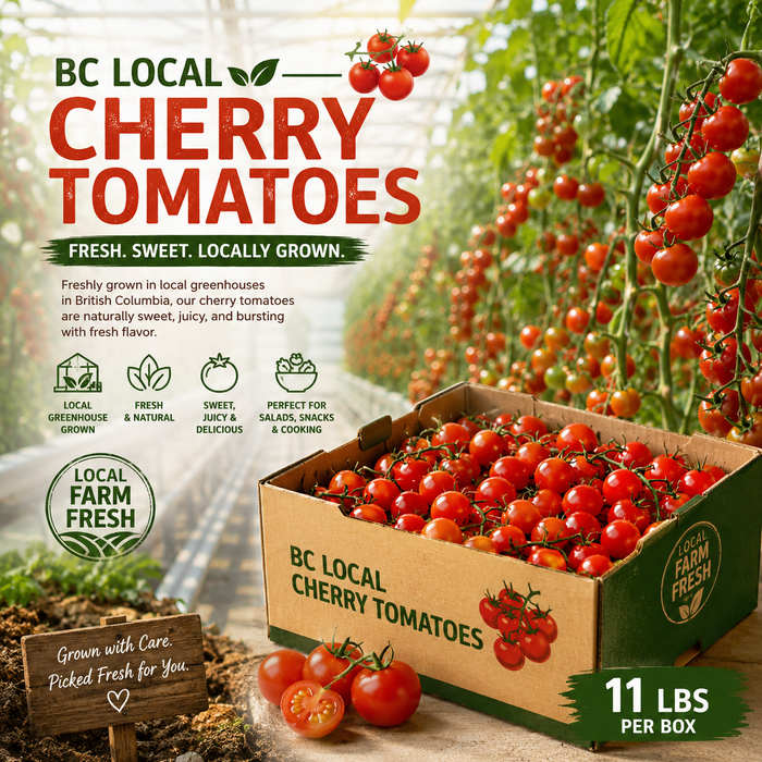 BC Local Cherry Tomatoes – Sweet, Juicy & Farm Fresh