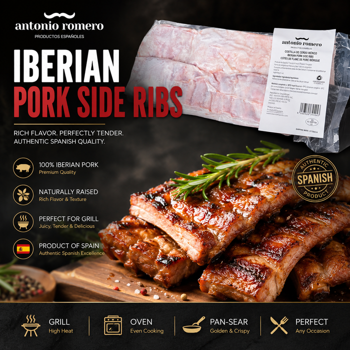 Antonio Romero Iberian Pork Side Ribs 7/8/9Kg/Box