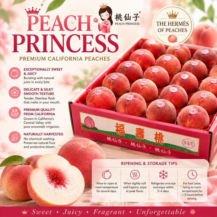 🍑 Peach Princess™ Premium California Peaches