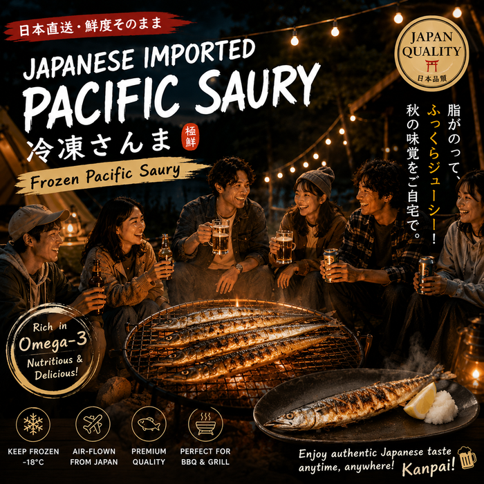 Japanese Imported Frozen Pacific Saury (Sanma)-10Kg/Box