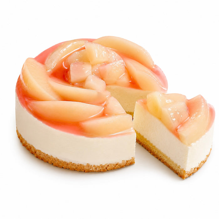 白桃レアチーズケーキ White Peach Rare Cheese Cake – Japanese Premium Dessert 🇯🇵✨