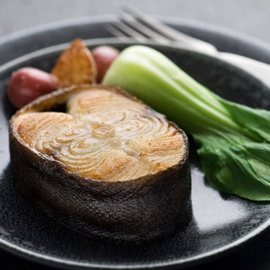 Wild Canadian Frozen Black Cod Steak (Sablefish) – Premium Buttery Ocean Fish 3/4